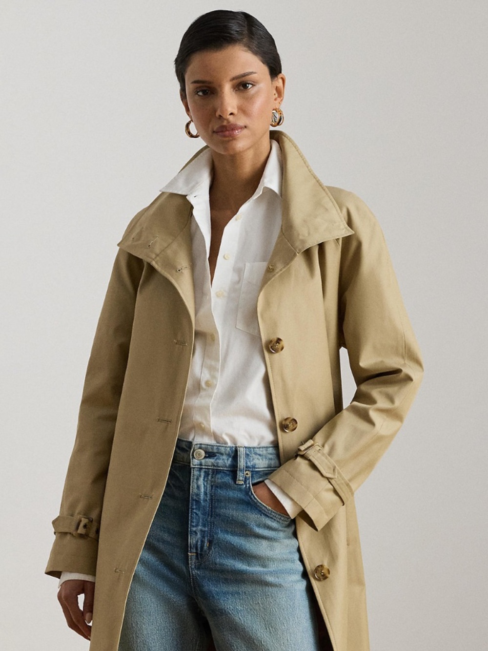 Ralph Lauren Women’s Single-Breasted Belted Trench Coat